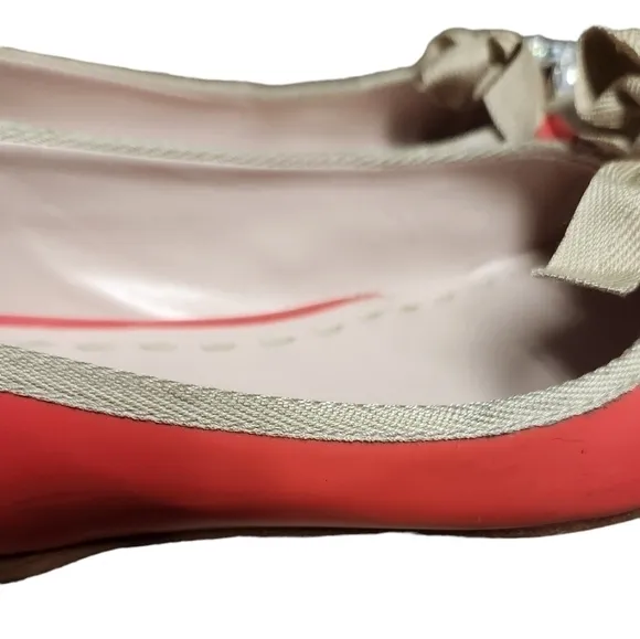 MIU MIU POINTED TOE CRYSTAL‎ BOW BALLET FLATS 5.5