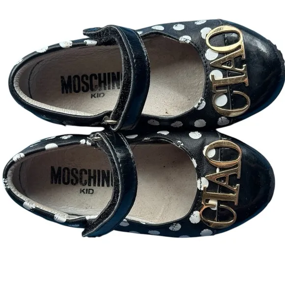 Moschino Ballet Flats Toddler size 23 US 6.5 Mary Jane