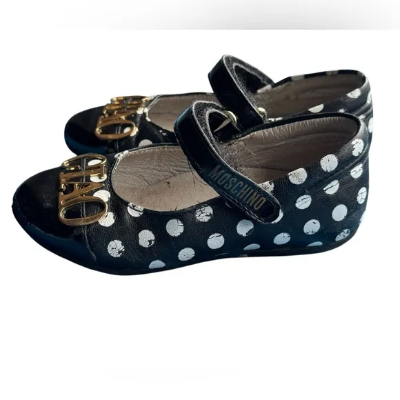 Moschino Ballet Flats Toddler size 23 US 6.5 Mary Jane