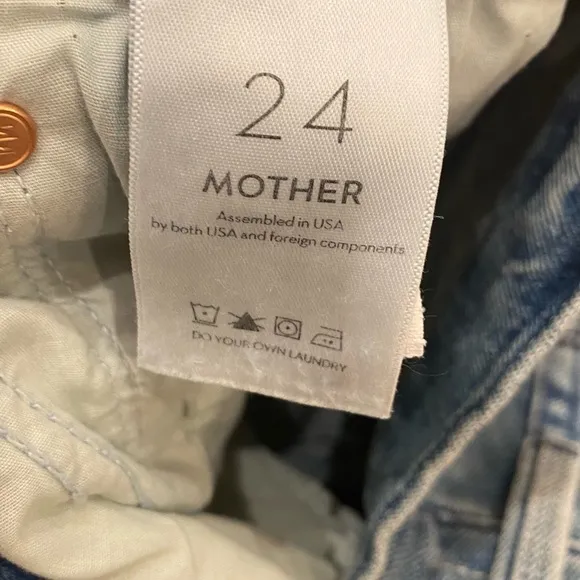 MOTHER High Waisted Hiker Hover Jean in Herbal Remedy Size 24