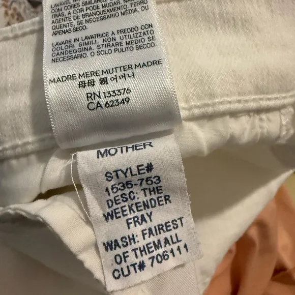 MOTHER The Weekender Fray size 26
