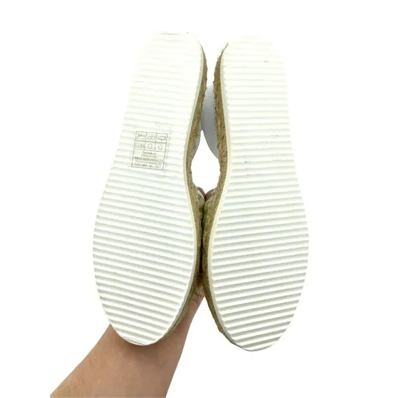 My Twin Twinset D'Orsay Lime Green Lace Leather Espadrilles Sz 37 US 6.5 US NIB