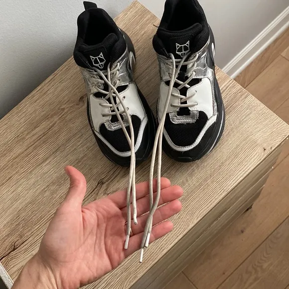 Naked Wolfe Art Track Platform Sneakers
