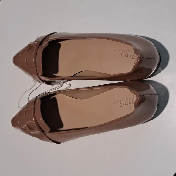 Naturalizer 27 EDIT Miller Patent Leather Pointed Toe Career Flats