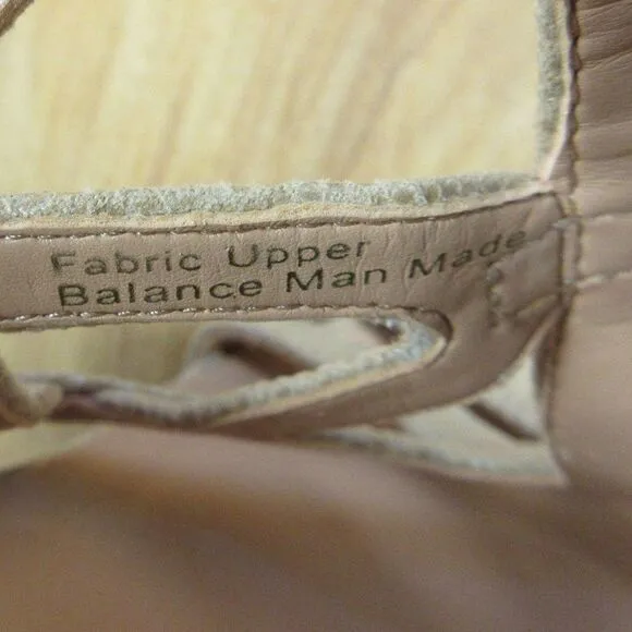 NATURALIZER Danya Tender Taupe Printed Iguana Dress Sandals Womens Size 7 NARROW