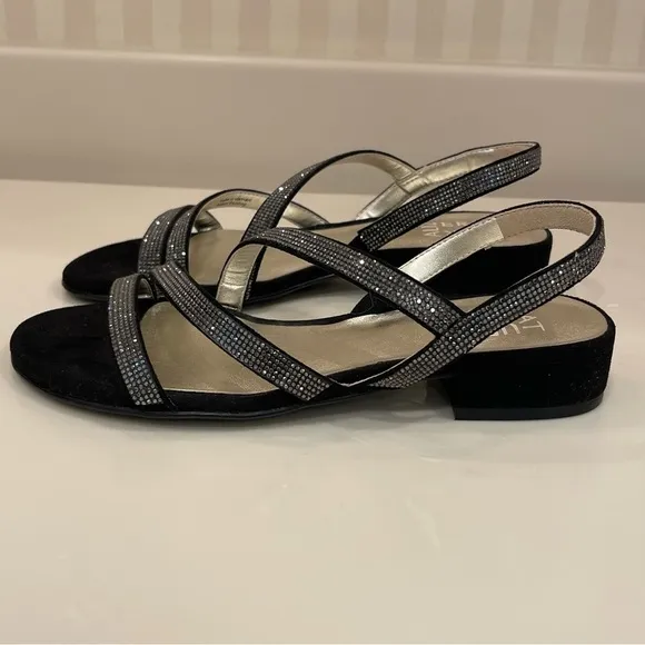 Naturalizer Maya Crystal Rhinestone Embellished Strappy Dress Sandals