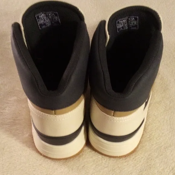 Nautica High-Top Sneakers in Navy and White