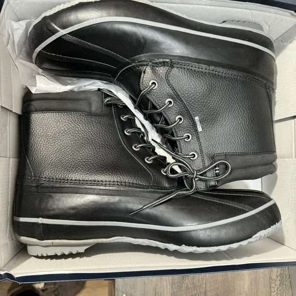 NAUTICA Mens Duck Waterproof Shell Snow &amp; Rain Boot sz 13 Wide NEW # H158