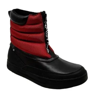 NAUTICA Men's Maten Weather Resistant Snow Zipper Insulated Duck Boot Sz 7 Red