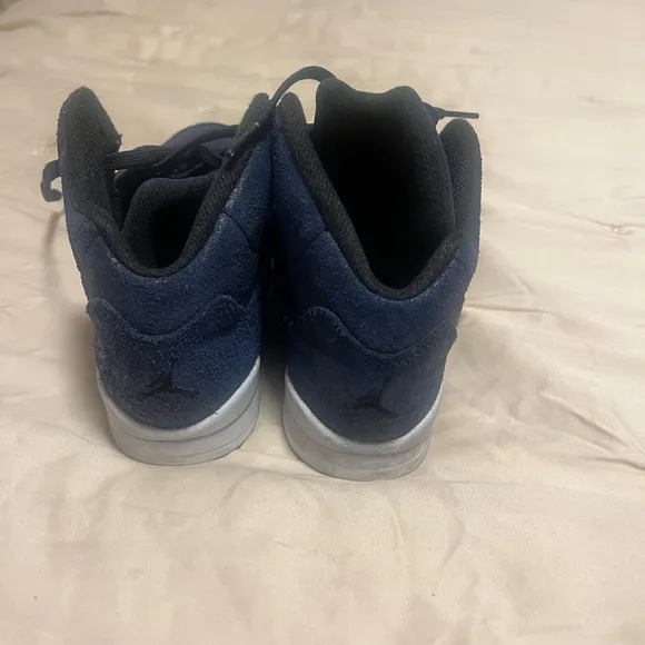 Navy Blue High-Top Sneakers