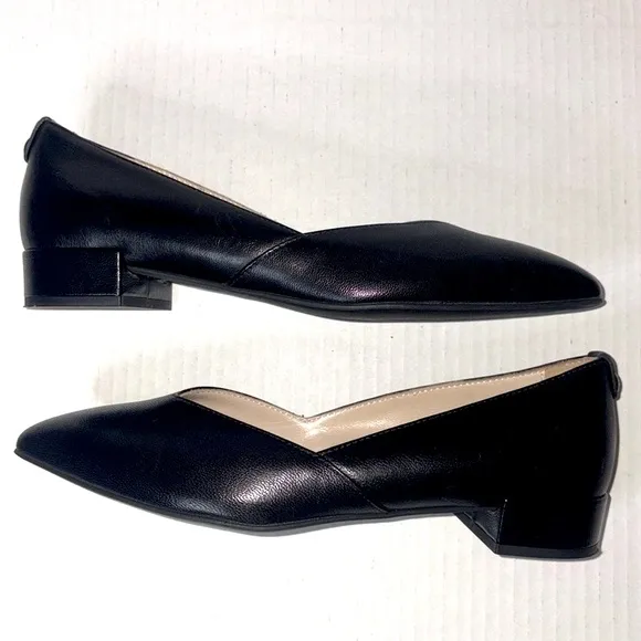 Nero Giardini black leather flats size 36/5.5