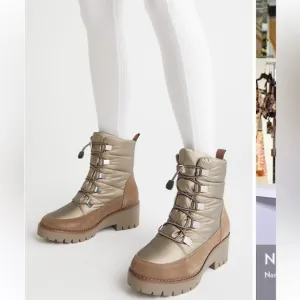 NEW $165 Blondo Dapper waterproof lace up winter rain snow boots women s…