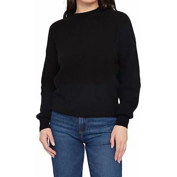 NEW 27 MILES MALIBU recycled cashmere pullover in black