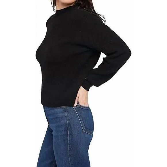 NEW 27 MILES MALIBU recycled cashmere pullover in black