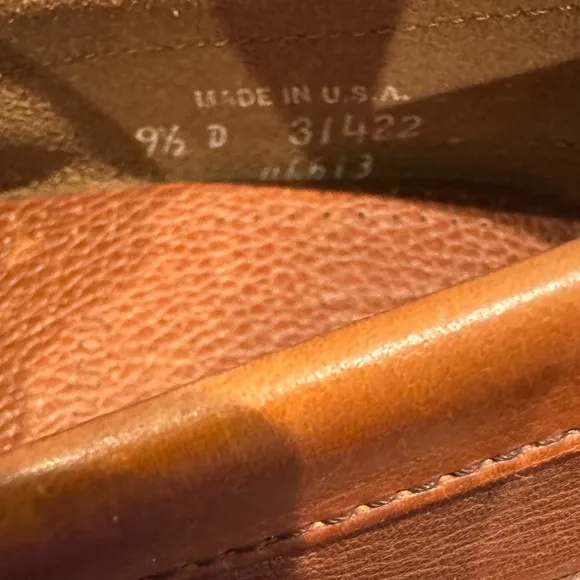 New Allen Edmonds Quincy Tan Leather Men's Slip-on Dress Shoes Loafers 9  9D