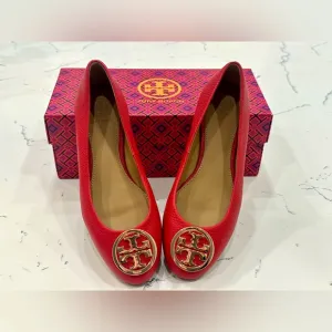 New authentic TORY BURCH logo ballet flats