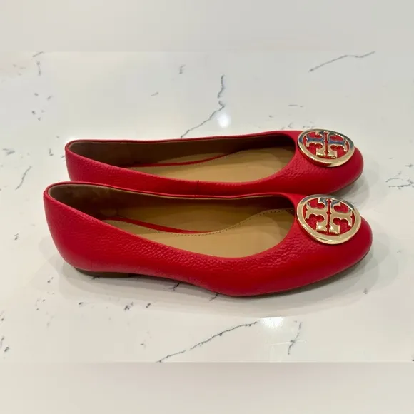 New authentic TORY BURCH logo ballet flats