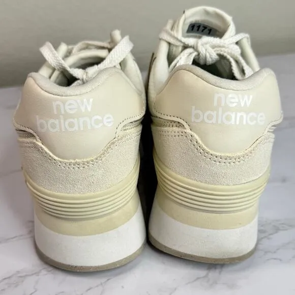 New Balance 574 Classic Suede Mesh Chunky Sneakers | Size 8