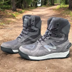 New Balance Boots Men 12D Fresh Foam 1000 Gray Suede Winter Waterproof Insulated