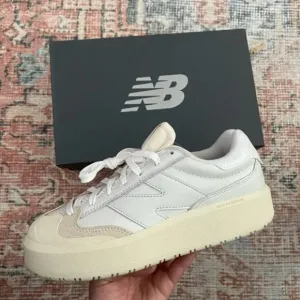 New Balance CT302 White Beige Chunky Leather Shoes Sneakers | Men Size 10.5 NIB