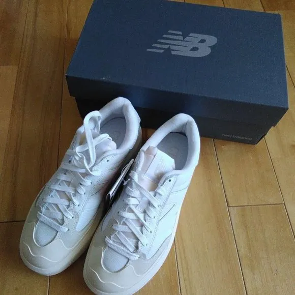 New Balance CT302 White Beige Chunky Leather Shoes Sneakers | Men Size 10.5 NIB