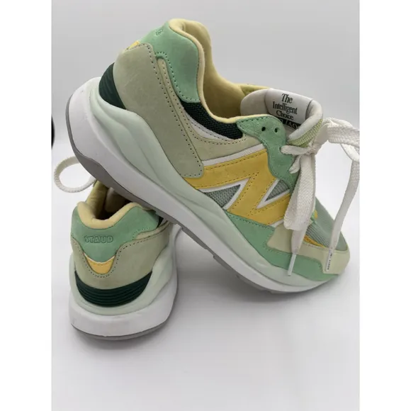 New Balance x Staud 57/40 Sneakers - Men’s Size 8 W9.5- Green/Yellow - Pre-Owned