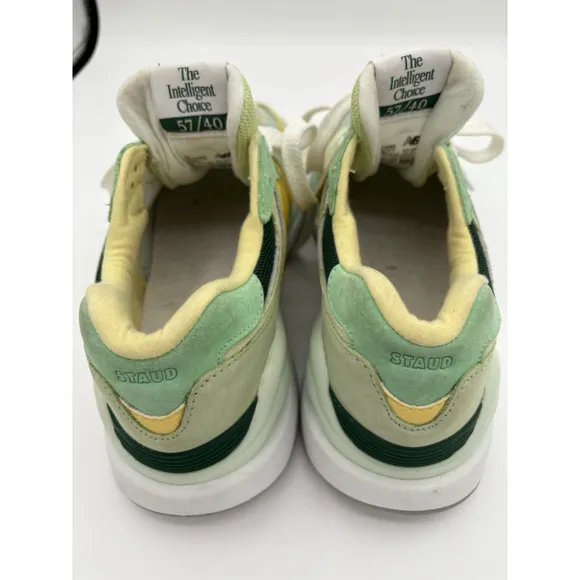 New Balance x Staud 57/40 Sneakers - Men’s Size 8 W9.5- Green/Yellow - Pre-Owned