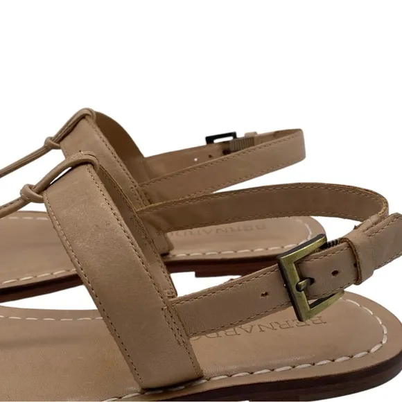NEW Bernardo Womens Shoes Maverick Toe Ring Sandals 6 Brown Leather Flat Flat