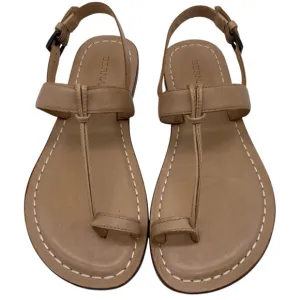 NEW Bernardo Womens Shoes Maverick Toe Ring Sandals 6 Brown Leather Flat Flat