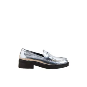 NEW BIBI LOU women's jaya loafers in pewter