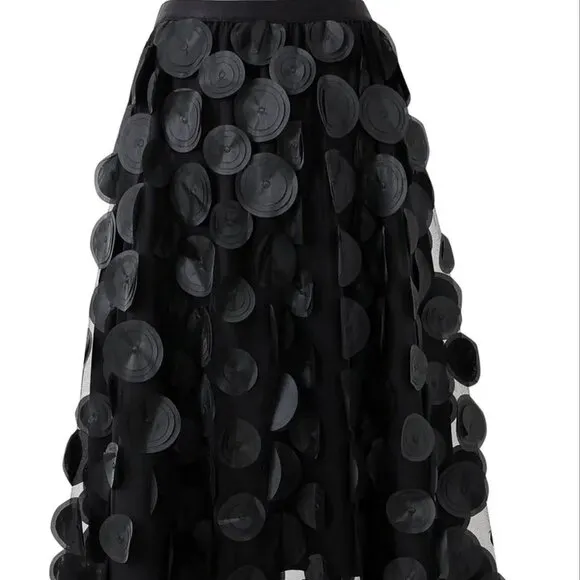 NEW! BOHO A Line TULLE Circles SKIRT SZ L