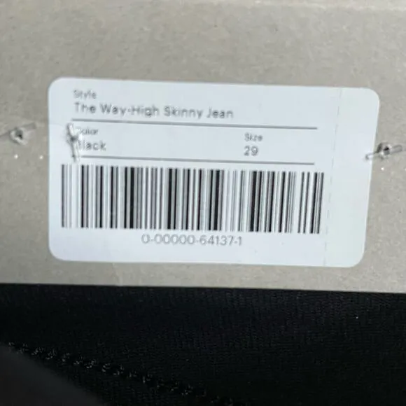 NEW Everlane The Way High Skinny Jeans in Black Size 29 Reg