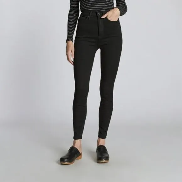 NEW Everlane The Way High Skinny Jeans in Black Size 29 Reg