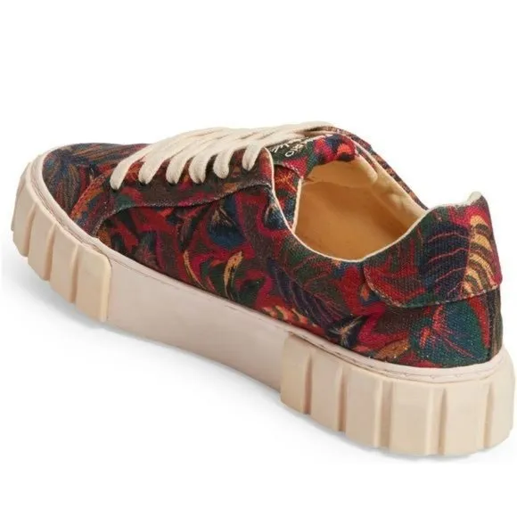 New FARM RIO Sunset Forest Platform Sneaker  8.5