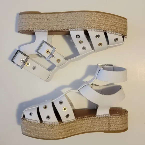 NEW Free People Gable Gladiator Espadrilles Sandal Womens 8 Boho Caged Fisherman
