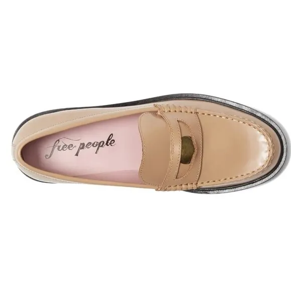 new Free People Liv LEATHER loafers  3T79