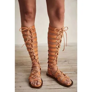 New Free People Sun Chaser Tall Gladiator Sandals Size 40