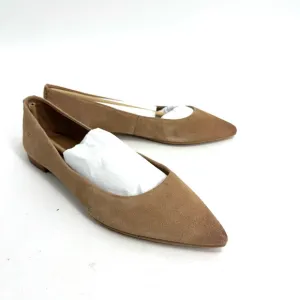 NEW Frye Suede Pointed Toe Sienna Ballet Flats in Pale Blush