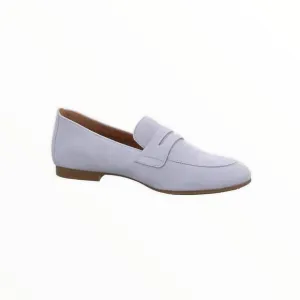NEW GABOR women's suede loafers in aqua