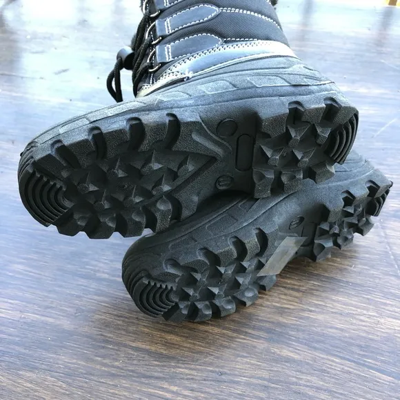 NEW Girls Rain Snow Boots Lace Tall Winter Water-resistant Insulated