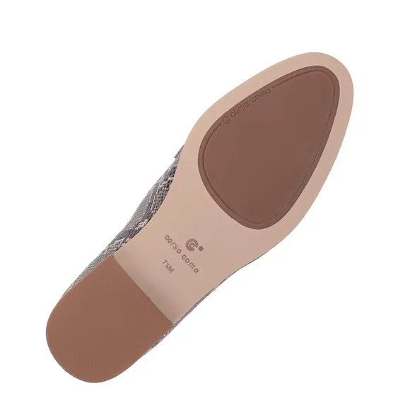 New In Box Corso Como Clarrah Leather Loafter Flat Shoes in Snakeskin Sz…