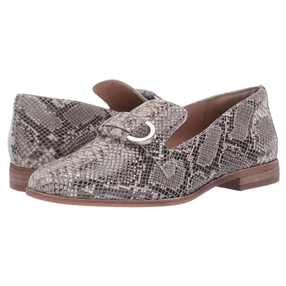 New In Box Corso Como Clarrah Leather Loafter Flat Shoes in Snakeskin Sz…