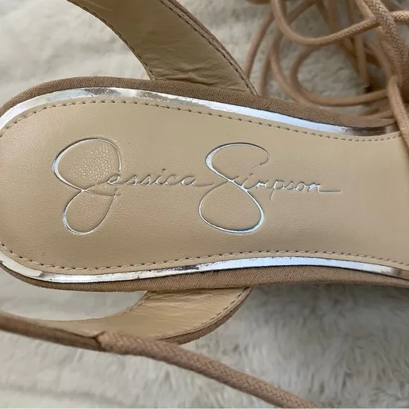 New Jessica Simpson Lace-Up Wedge Espadrilles Nwob Size 10