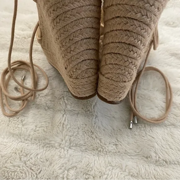 New Jessica Simpson Lace-Up Wedge Espadrilles Nwob Size 10
