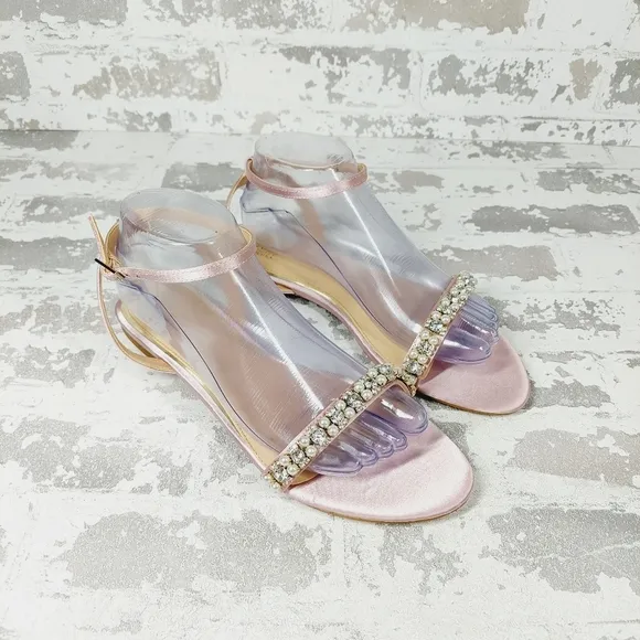 New Jewel Badgley Mischka Women's Daria Flat Sandal A483