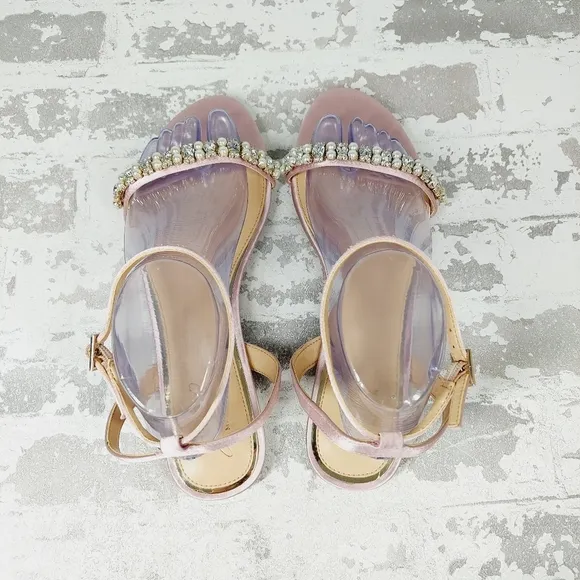 New Jewel Badgley Mischka Women's Daria Flat Sandal A483