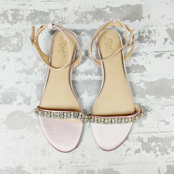 New Jewel Badgley Mischka Women's Daria Flat Sandal A483