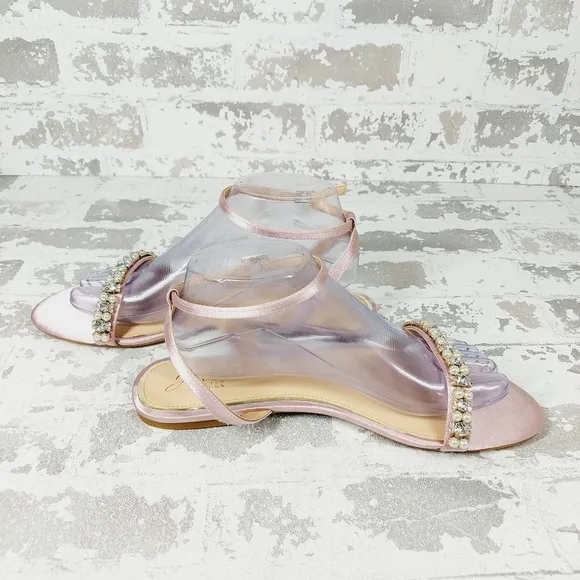 New Jewel Badgley Mischka Women's Daria Flat Sandal A483