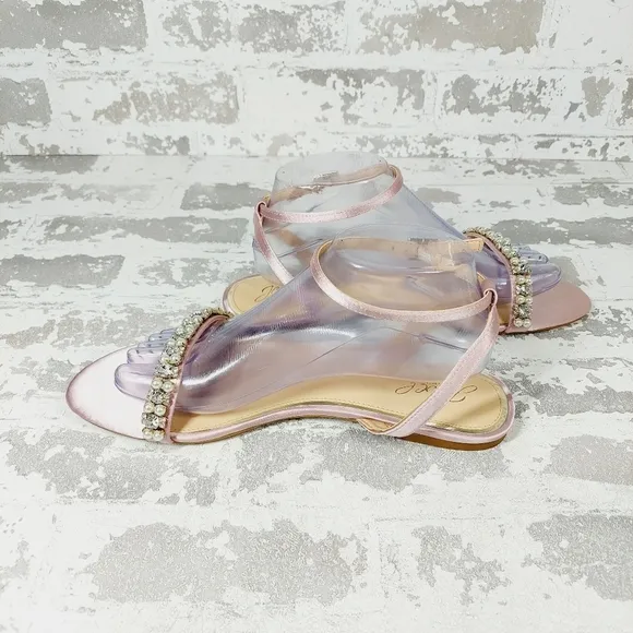 New Jewel Badgley Mischka Women's Daria Flat Sandal A483