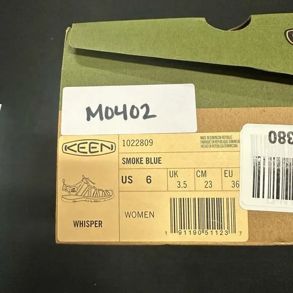 New Keen Whisper Smoke Blue Strappy Sandals 6